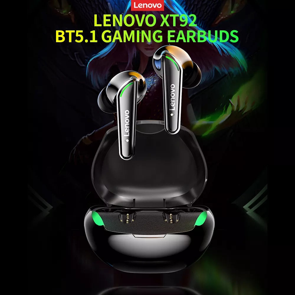 Lenovo Xt92 Wireless Bt5.1 Gaming Earbuds In-ear Headphones With 10mm Speaker Unit