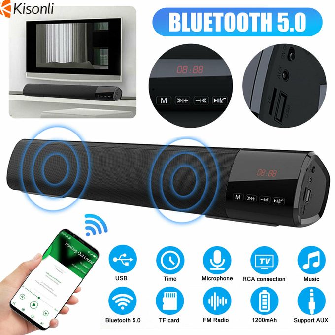Kisonli Wireless Bluetooth Clock Speaker Led-800