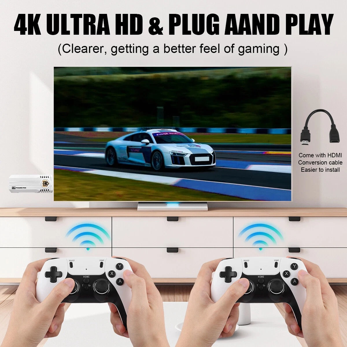 K8 Pro 40000+ Games 8k Hd Tv Classic Game Stick Android12.1 With Console Wireless 2.4g