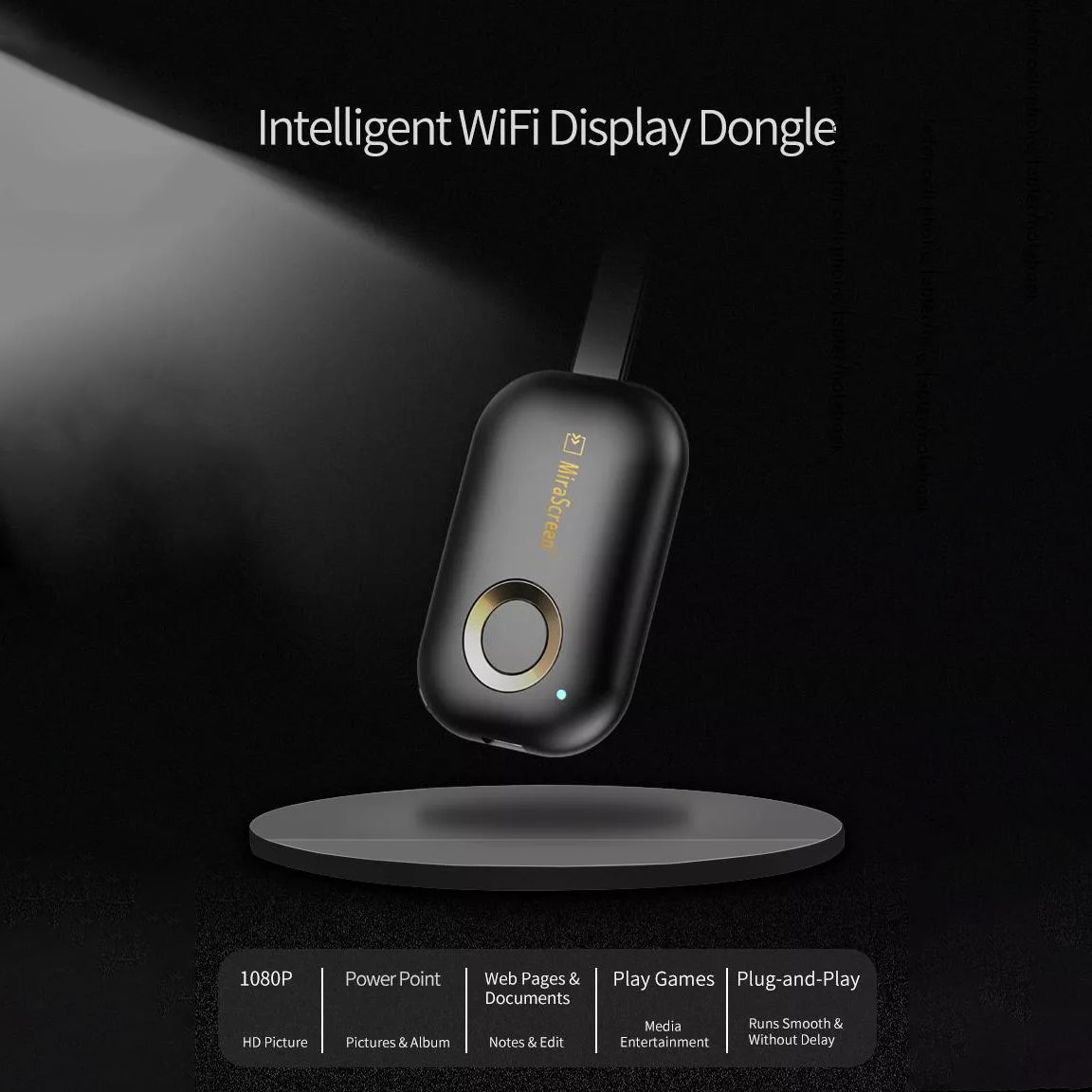 Mirascreen G9 Plus 2.4g 5g 1080p/4k Wireless Hdmi Wifi Dongle Mirror Screen Streamer Cast