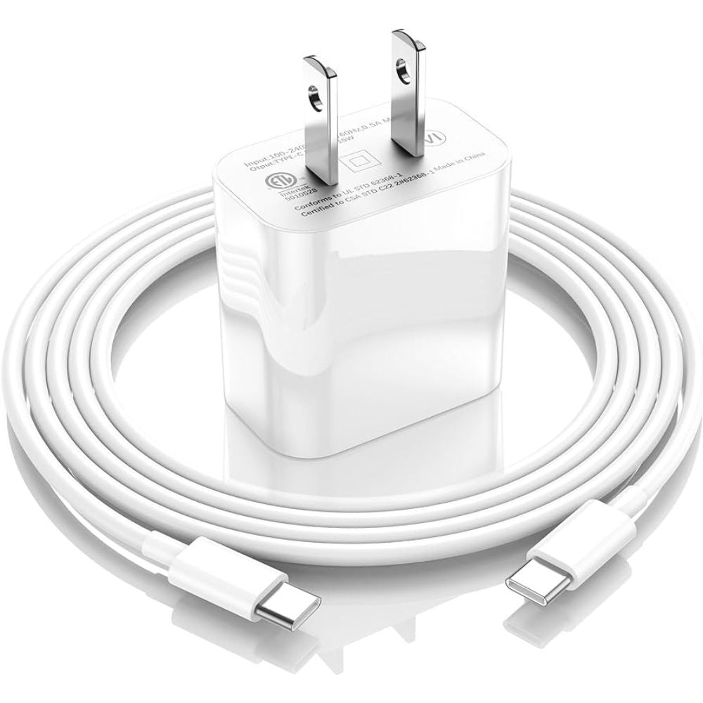 Iphone 15 Pro Max 2 Pin (us Pin) 35w Usb-c Power Adapter With Usb-c To C Cable