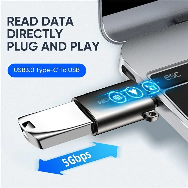 Joyroom S-h151 Type-c Male To Usb Female Adapter Silver