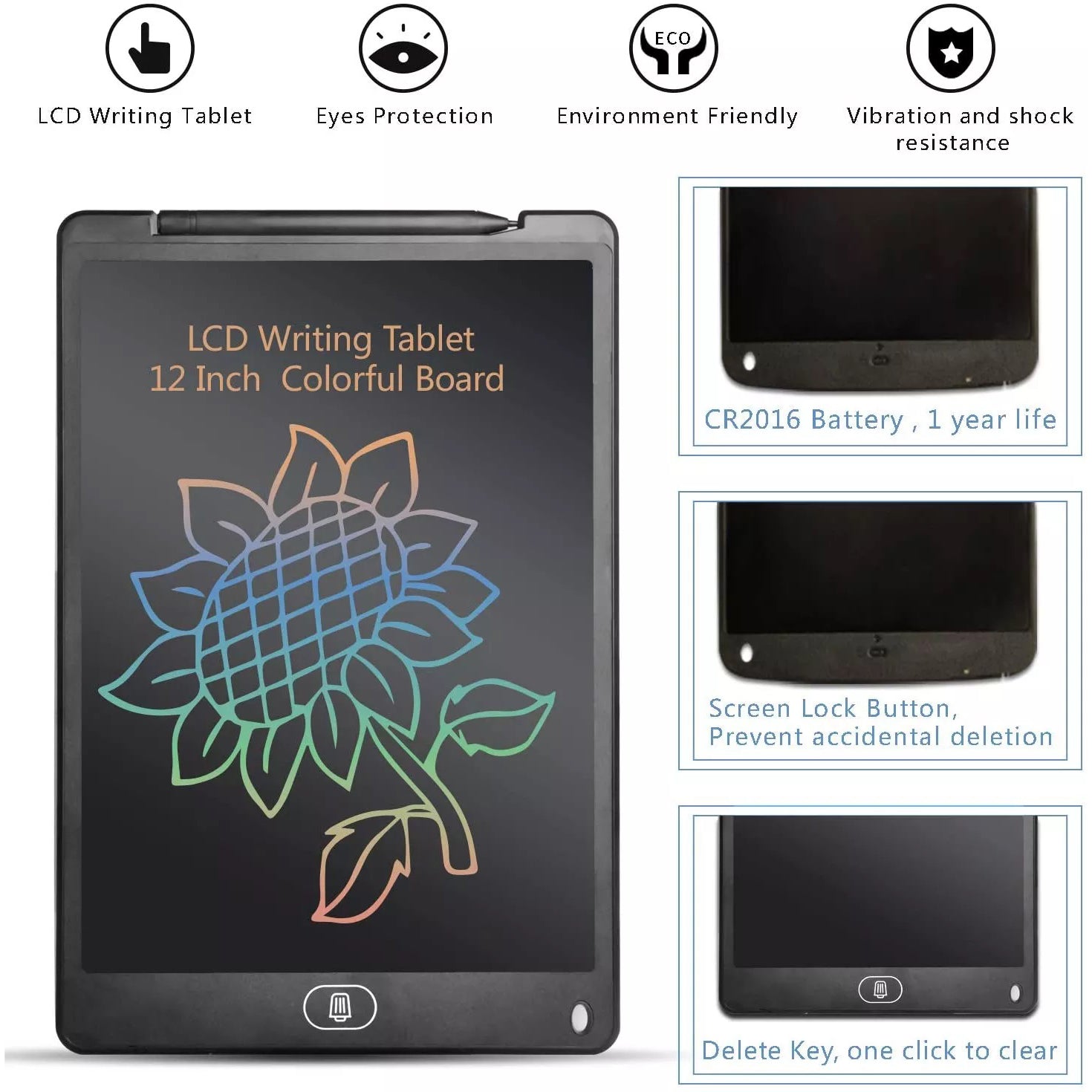 12 Inch Lcd Writing Tablet-electronic Writing Board