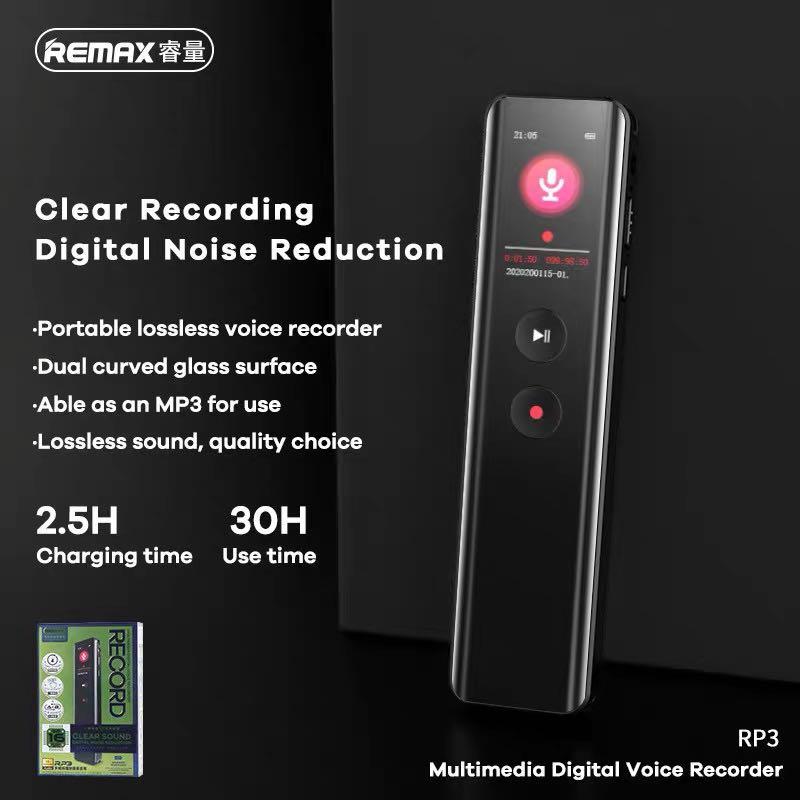 Remax Rp3 Multimedia Digital Voice Recorder 64gb