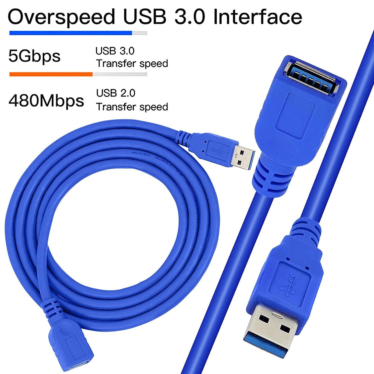 Usb Extension Male To Female Cable 3.0 (imported Cable) 1.5m
