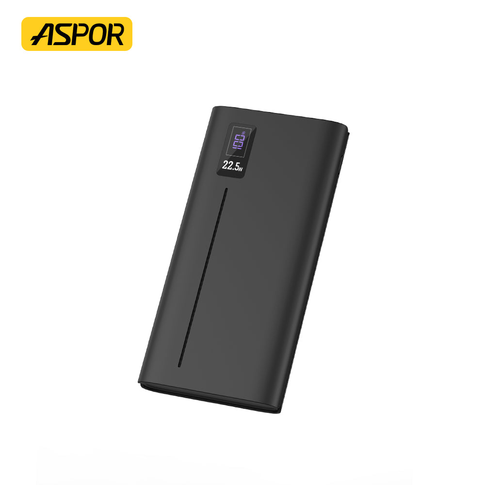 Aspor A335 Power Bank 10000mah 22.5w Pd+qc 3.0 With Lcd Digital Display
