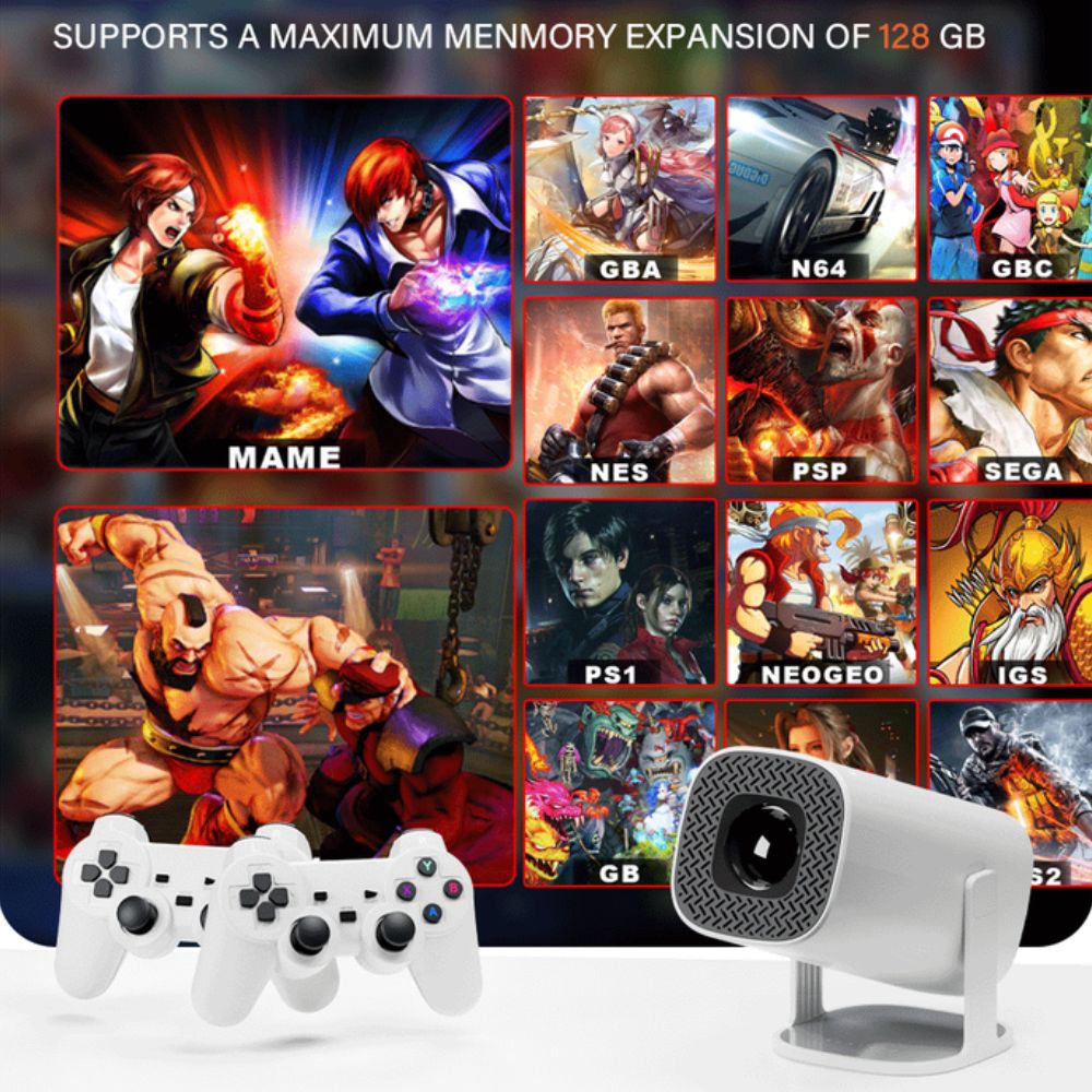 S40 Max Mini 4k Android 11v 160 Lumens 36000+ Gaming 1080p Smart Projector
