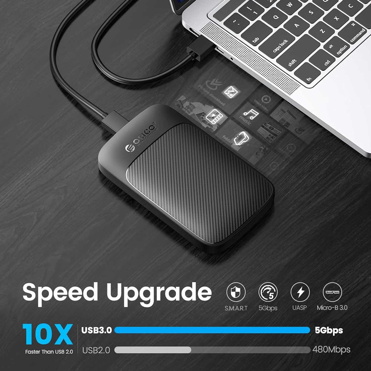 Orico Hdd Case 2.5 Inch 2020u3-v1 3.0 New Model