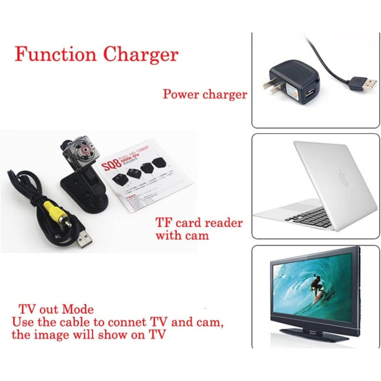 Hidden Mini Camera Sq8 Night Vision
