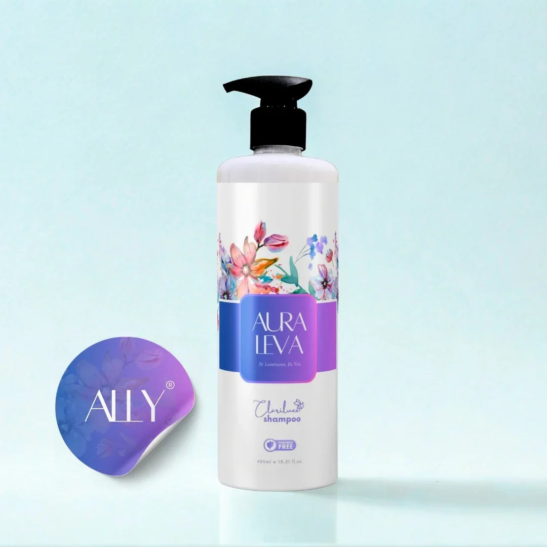 Clariluxe Shampoo (450ml) with Coconut Oil, Honey, Almond Oil & Vitamin B5