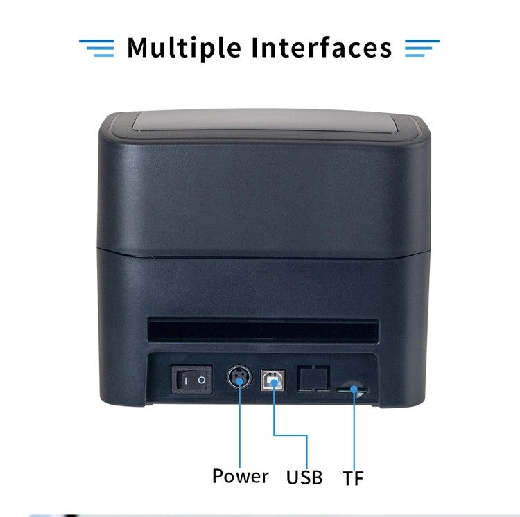 Speed-x Sp-700u 4 Inch Thermal Receipt And Label Printer With Usb Interfac,152mm/s Printing Speed Black Colour