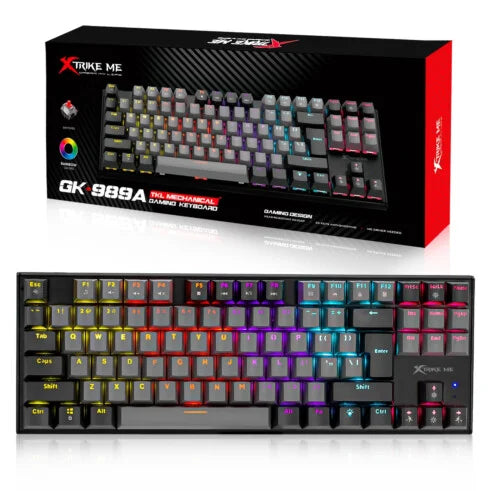 Xtrike Me Gk-989 A Wired Keyboard Tkl Mechanical Gaming Keyboard