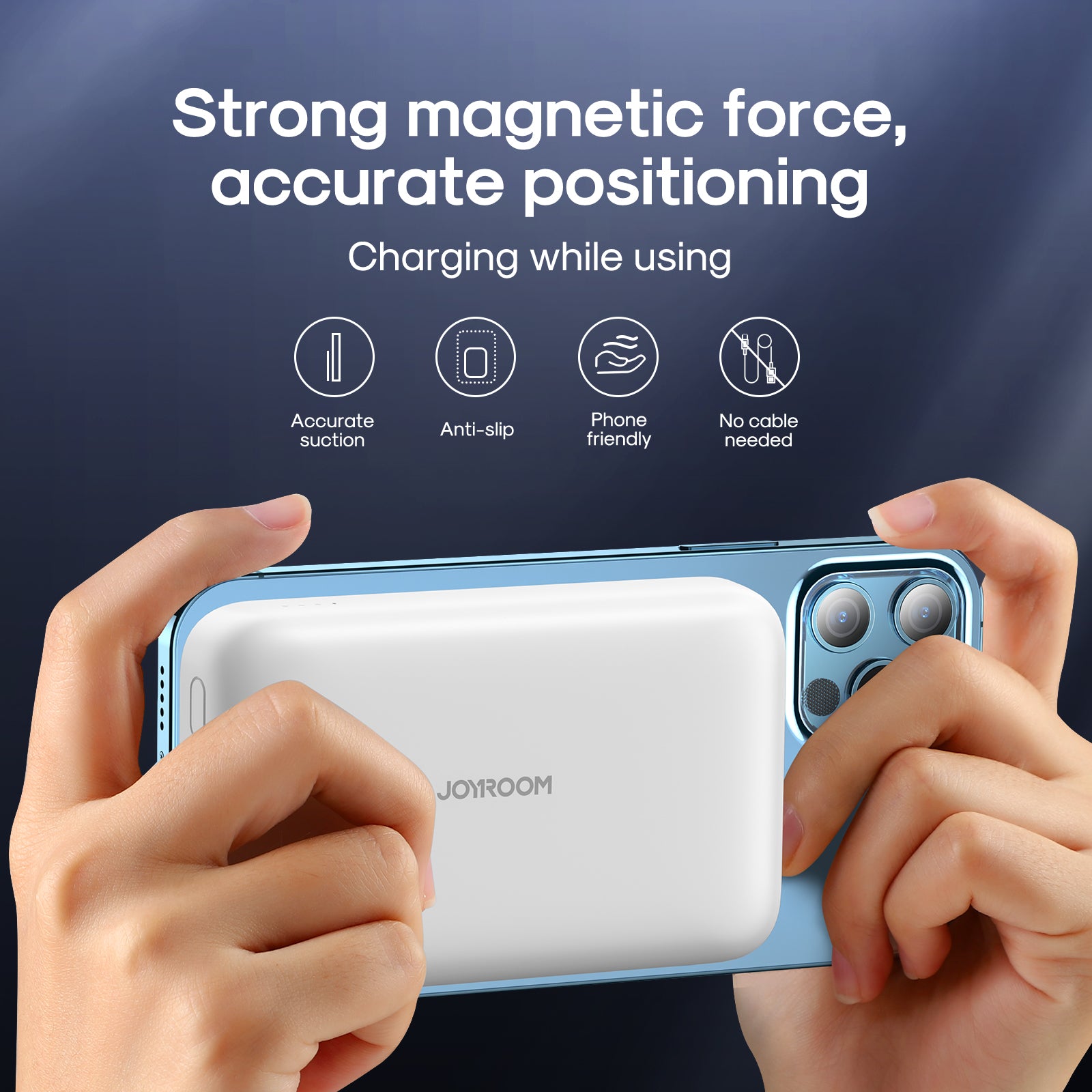 Joyroom Jr-w020 20w Wireless Power Bank 10000mah White