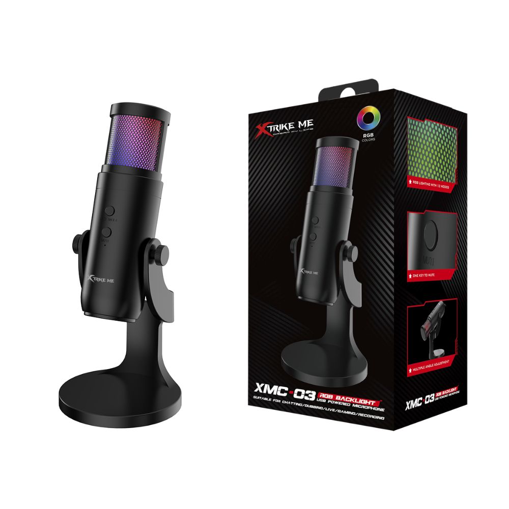 Xtrike Me Xmc03 Usb 12 Rgb Light Gaming Microphone