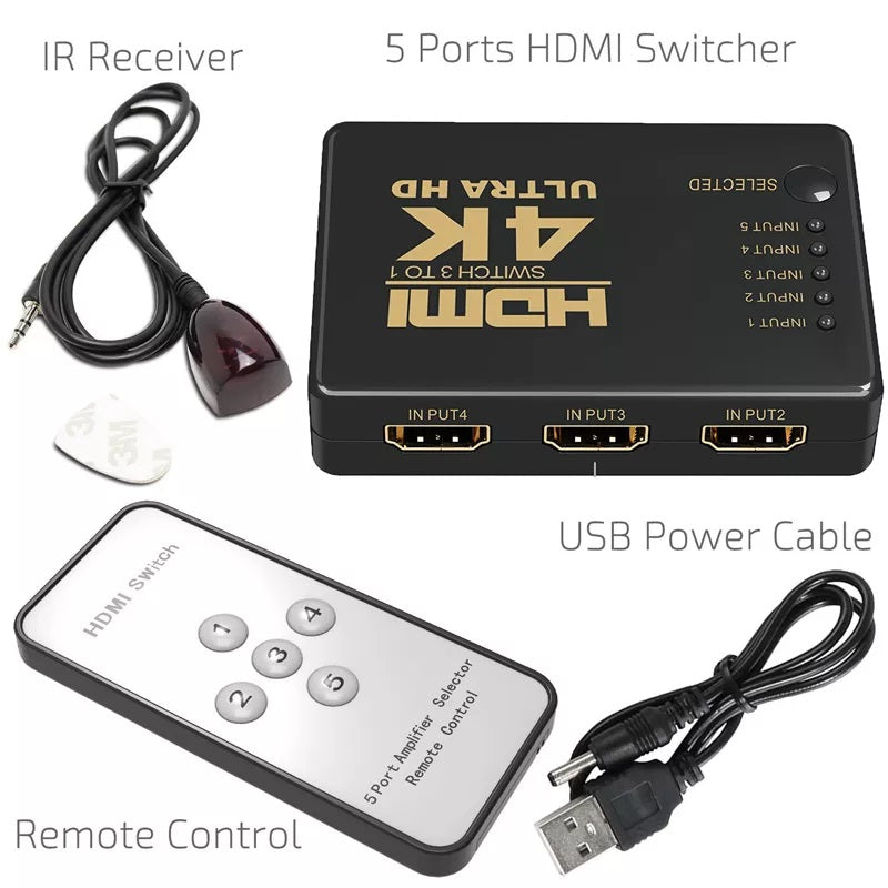 Hdmi Switch 5 Port 2k/4k