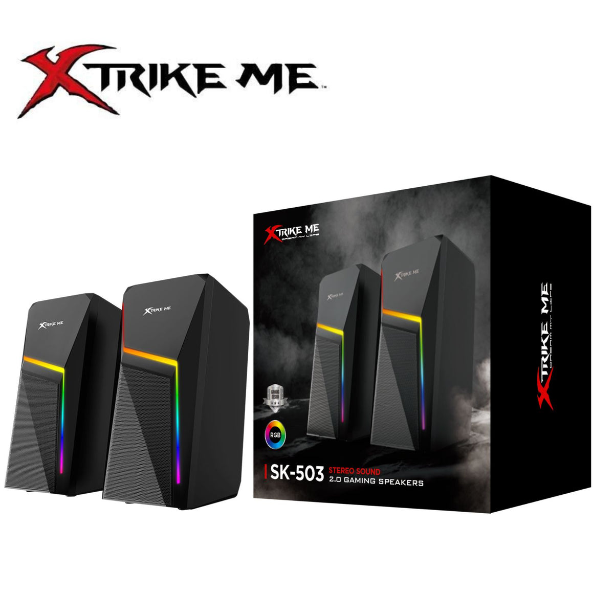 Xtrike Me Sk-503 Dream My Life Backlit 2in1 Soundbar Speaker