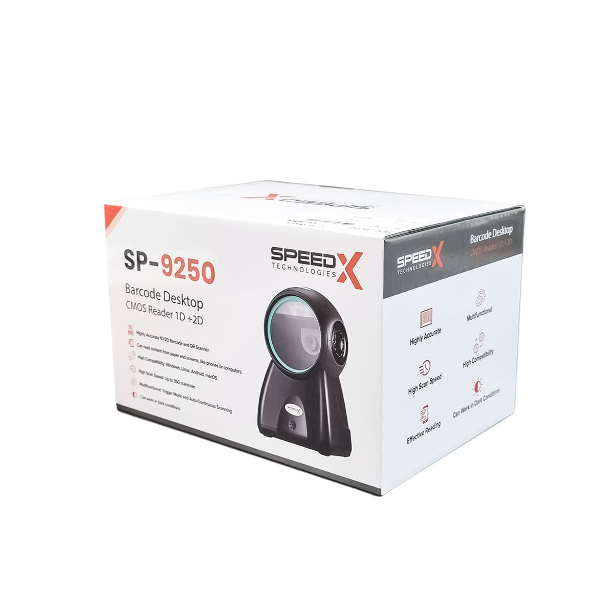 Speed-x Hoi-9250 2d Desktop Barcode Image Scanner
