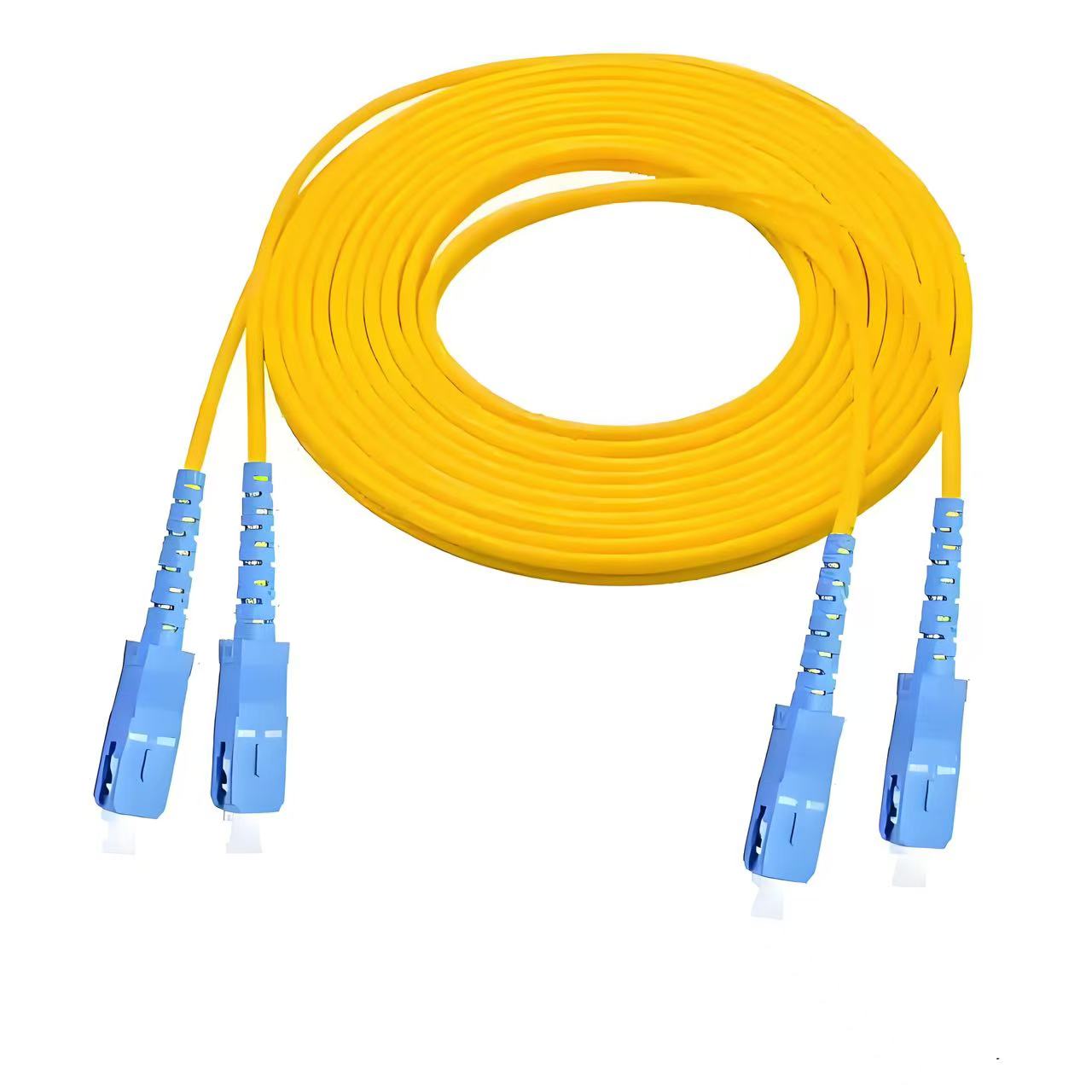 Fiber Patchcord Sc/upc Sm Duplex Dual Core Optical Cable 5m