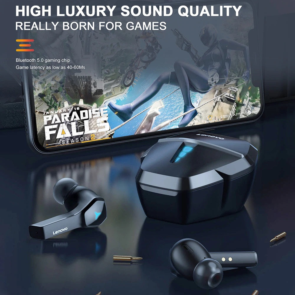 Lenovo Hq08 True Wireless Gaming Earbuds