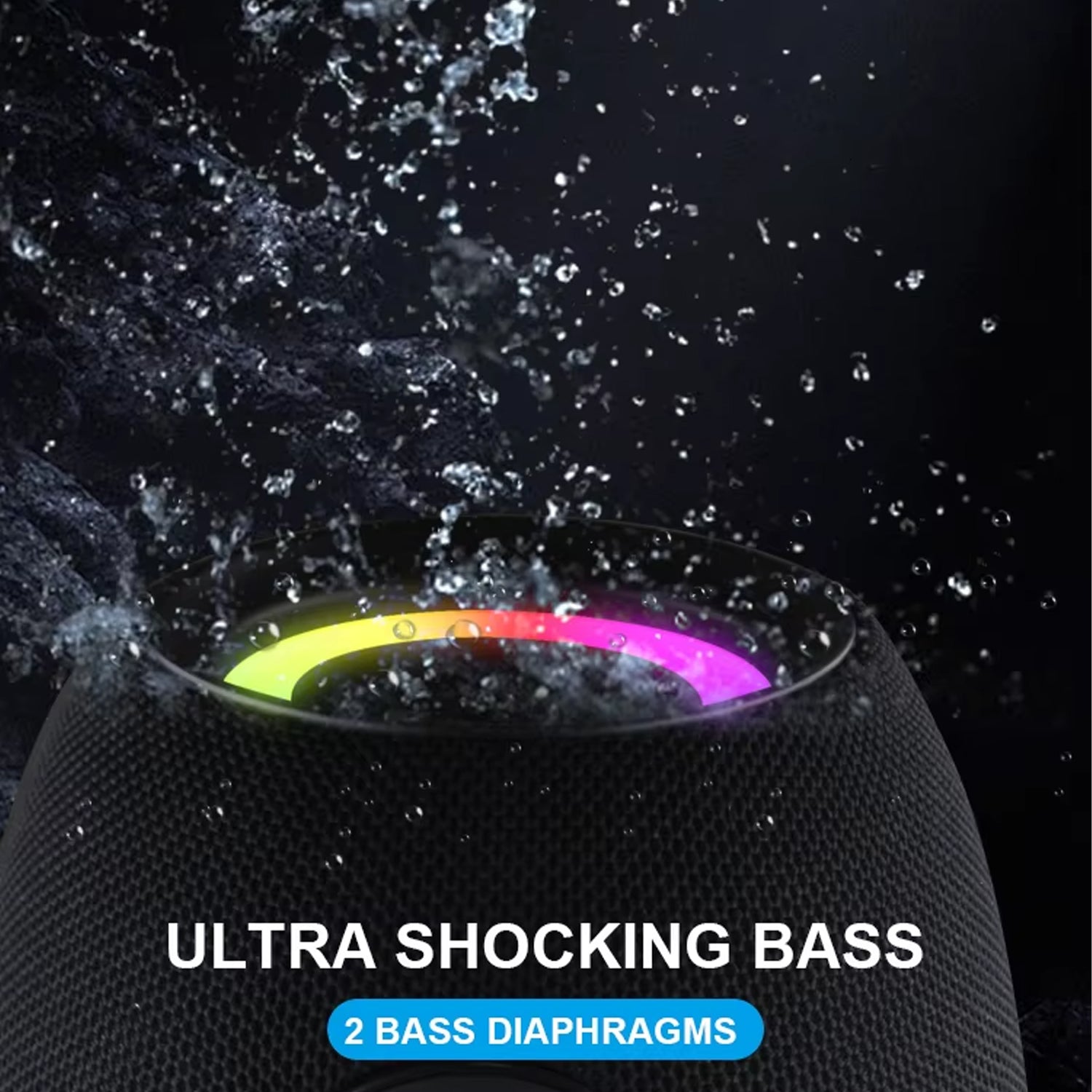 Kisonli K8 50w（30w*1+10w*2) Bt/usb/tf/aux/tws/rgb/eq Deep Bass Subwoofer Large Speaker