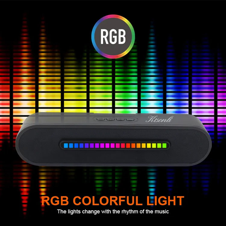 Kisonli Wireless Bluetooth Longbar Speaker Led-916