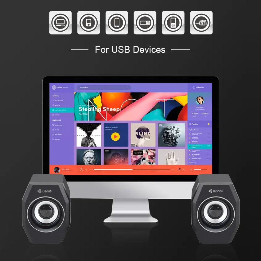Kisonli Multimedia Usb Loudspeaker A-101s