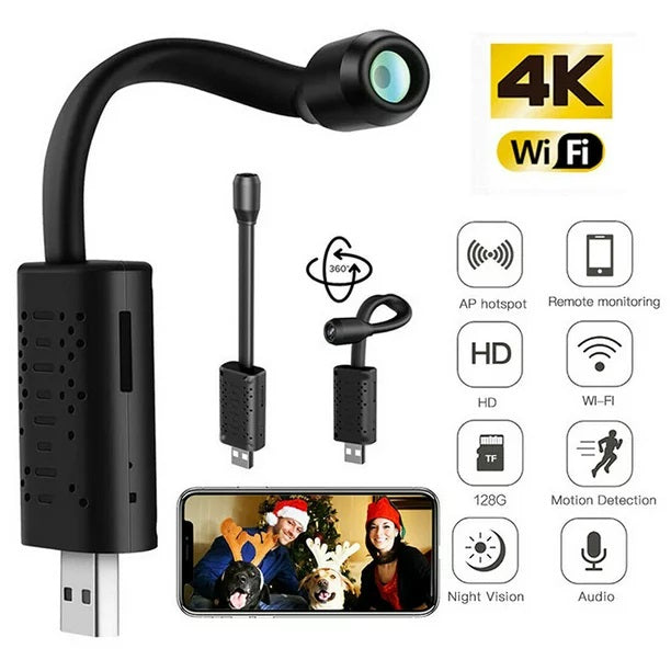 Usb Gnoose Neck Wifi Camera V380 Pro App Hd 1080p 2mp