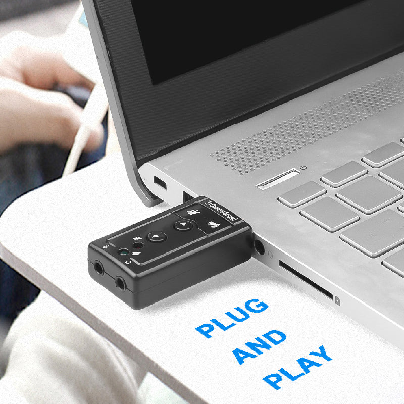 Usb Sound Card 7.1 Black