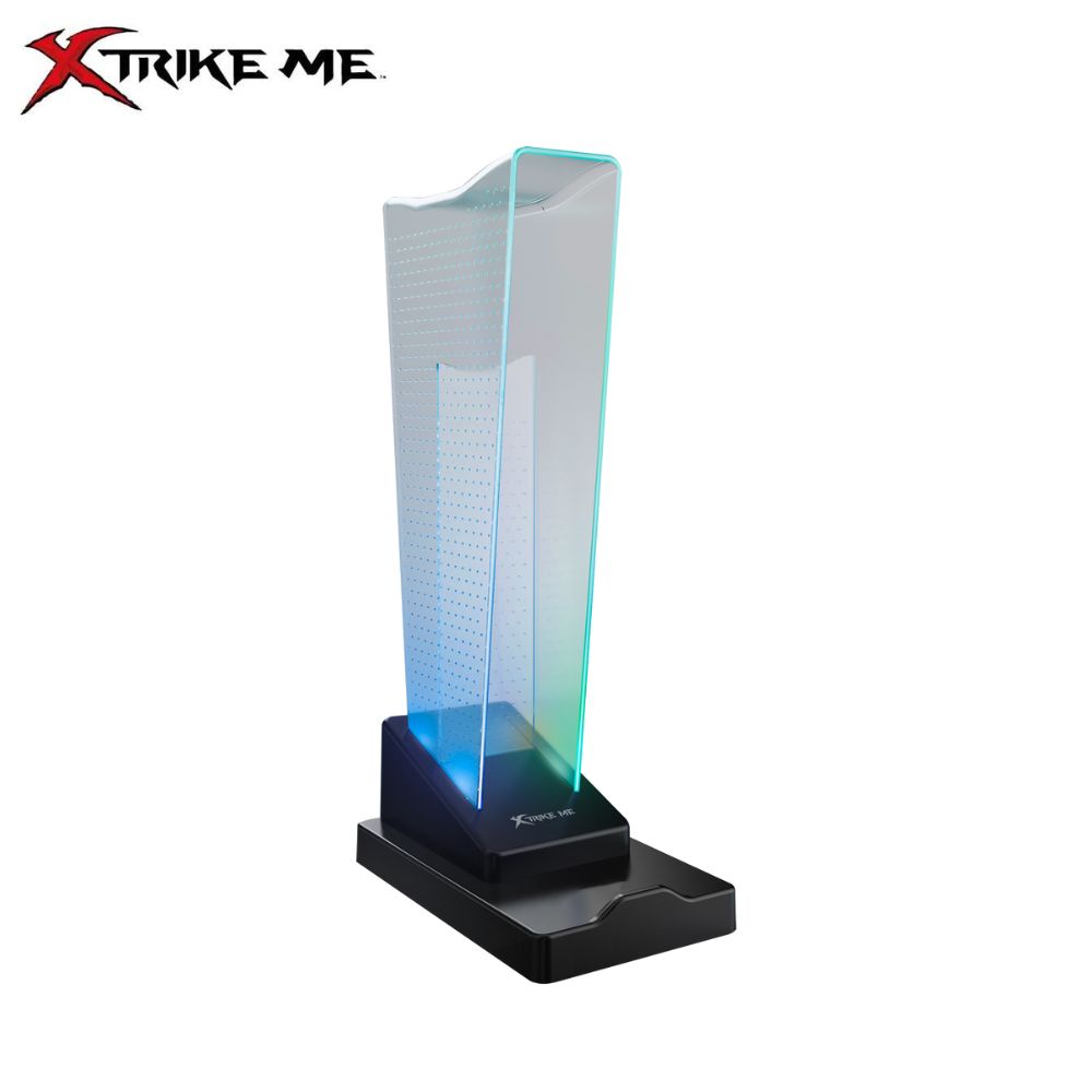 Xtrike Me Ht-09 Headset & Phone Stand With 4 Usb Port And Led Light