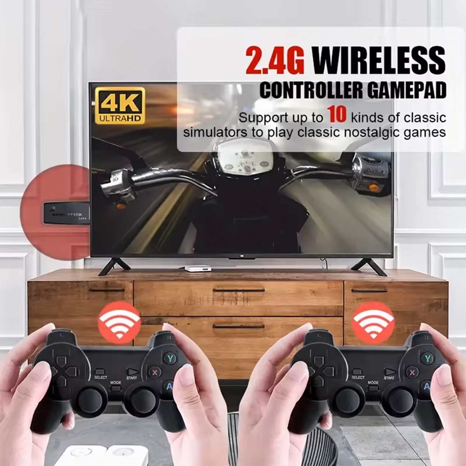 M8 64gb 4k Rockchip Rk3032 Ic Takken 3 & 20000 Games Firmware M8g-v8.0 And Two Game Controllers Ram 256mb, Rom 128mb