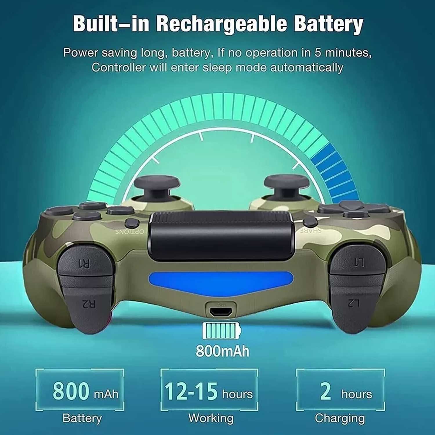 Ps4 Camo Green Dualshock4 Wireless Game Controller