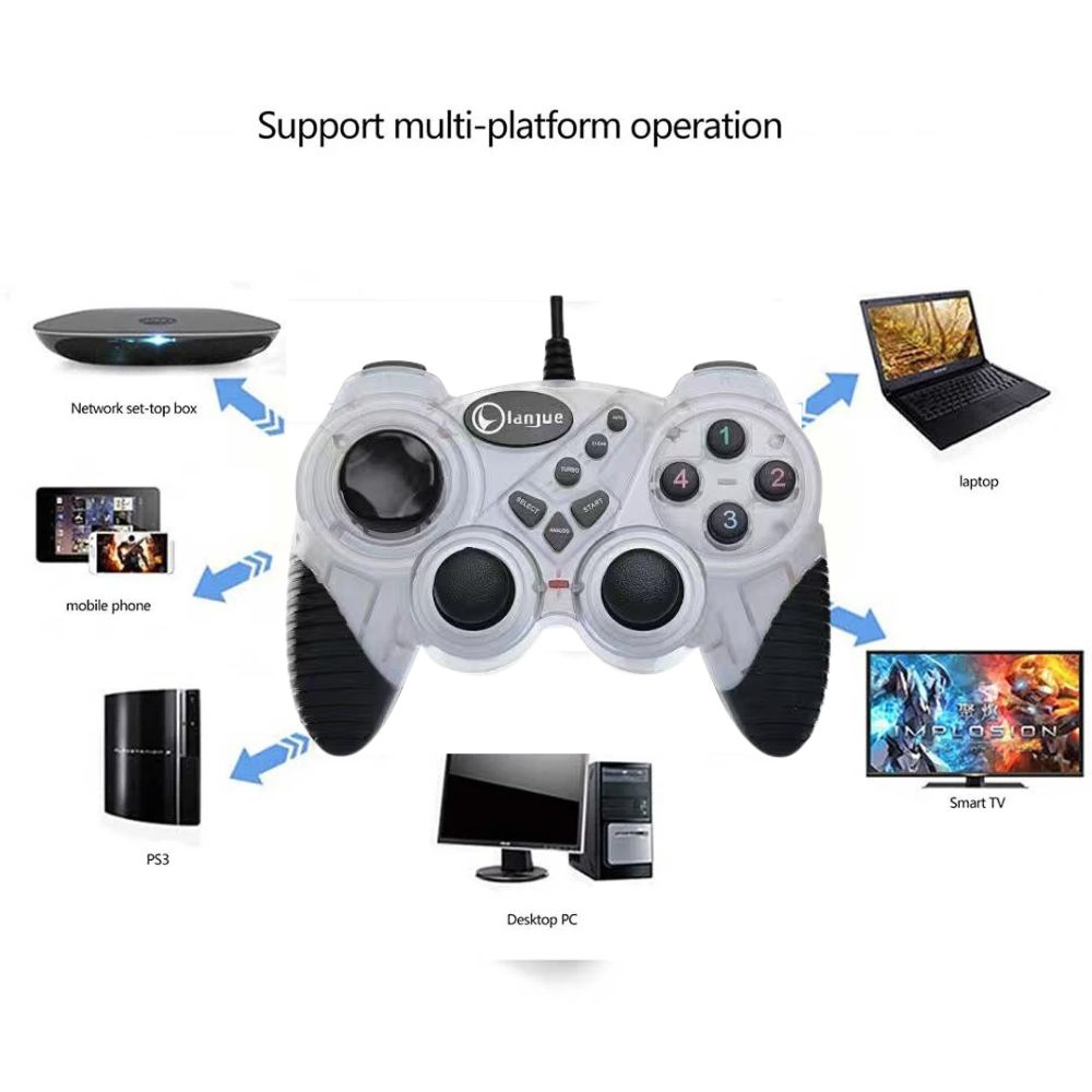 Usb L4000 Double Shock Usb Game Controller