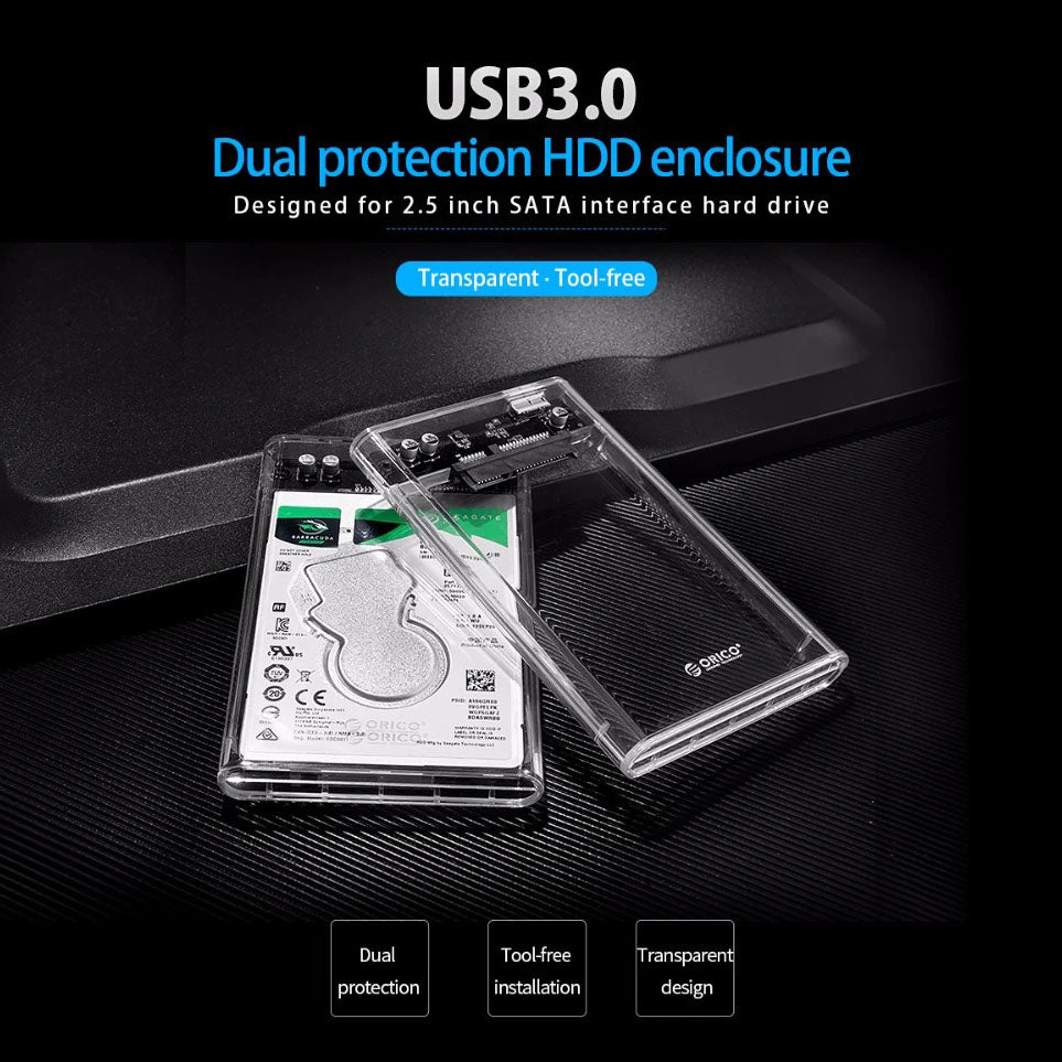 Orico Hdd Case Crystal 2.5 2139u3-cr 3.0