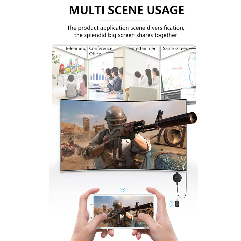 Mirascreen G38 1080p Wireless Wifi Display Dongle Tv Receiver Wireless Display Hd Tv Stick For Dlna Miracast Tv Receiver