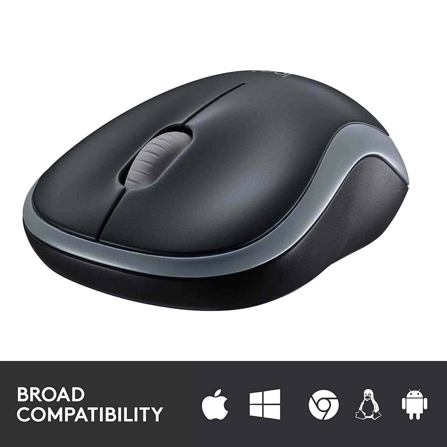 Logitech M185 Wireless Mouse, 2.4ghz With Usb Mini Receiver