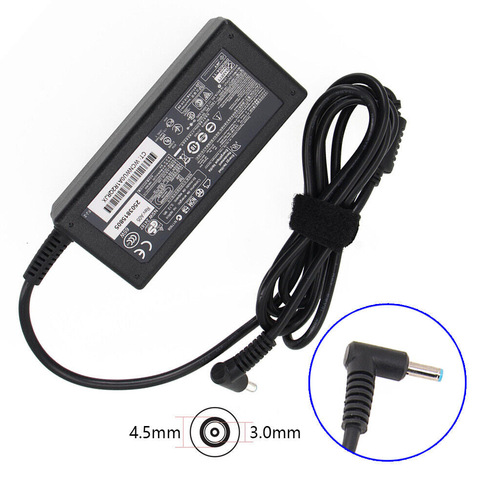 Hp Pavillion Blue Pin Laptop Charger 19.5v 3.33a 65w (pin Size 4.5*3.0)