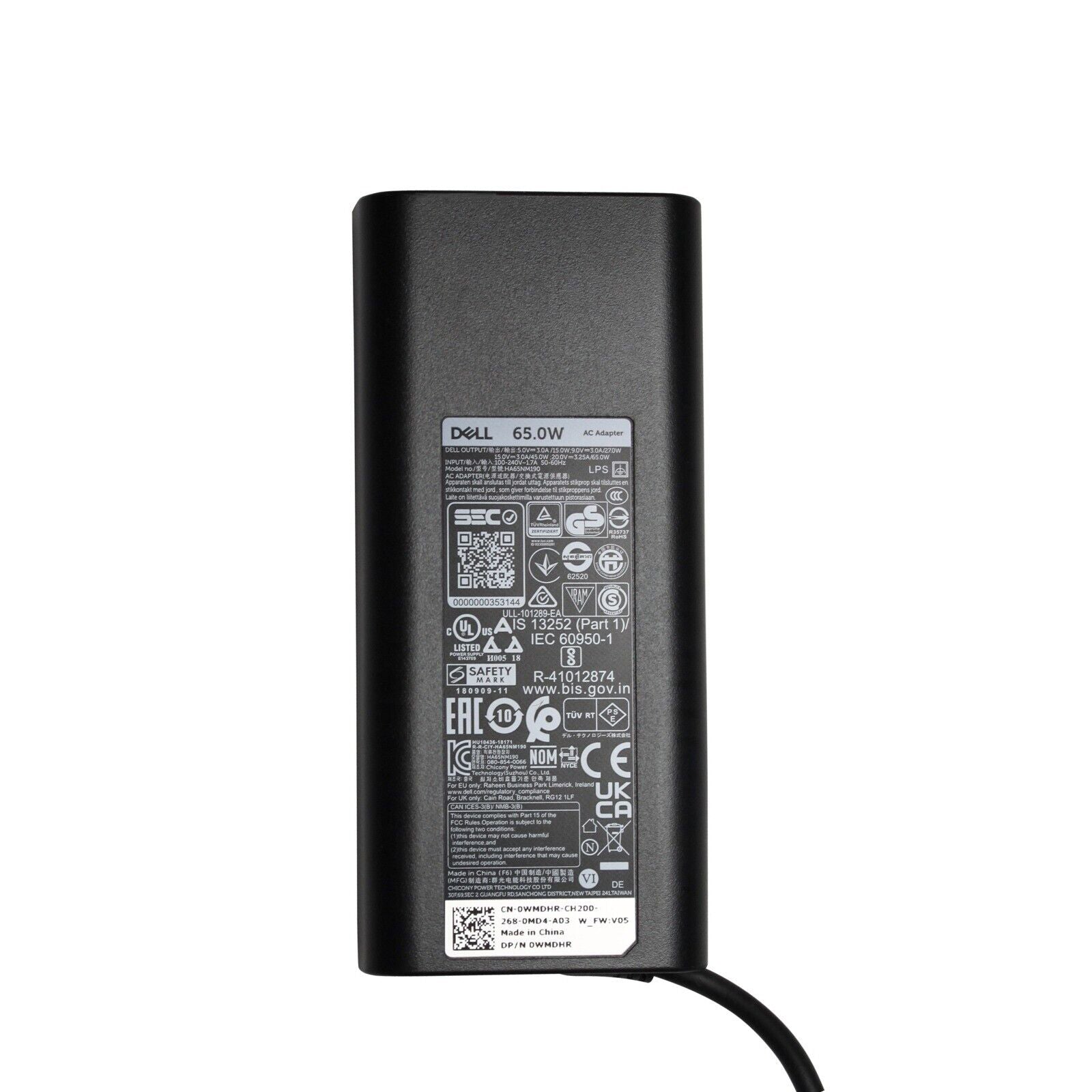Dell 65w Usb-c Power Adapter Laptop Charger