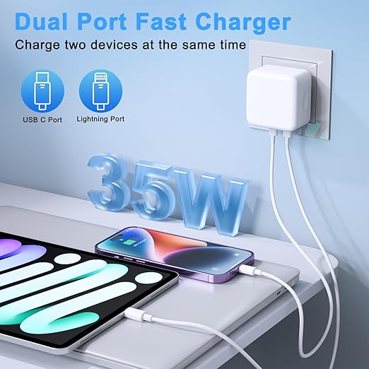 Iphone 2pd 35w Fast Charger Uk Pin With Cable