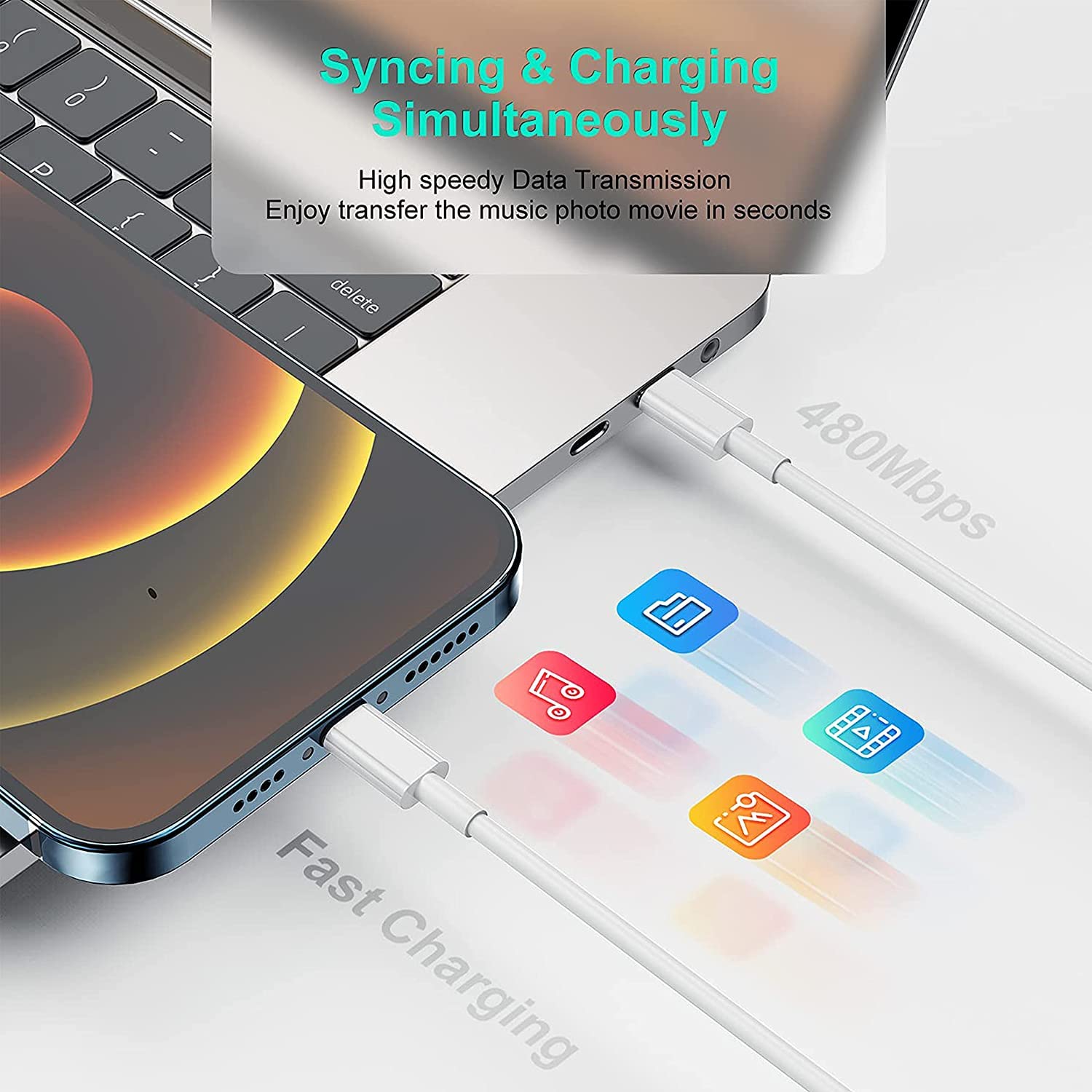 Iphone Pd Cable 20w Aaaa Quality Lightening To Type C