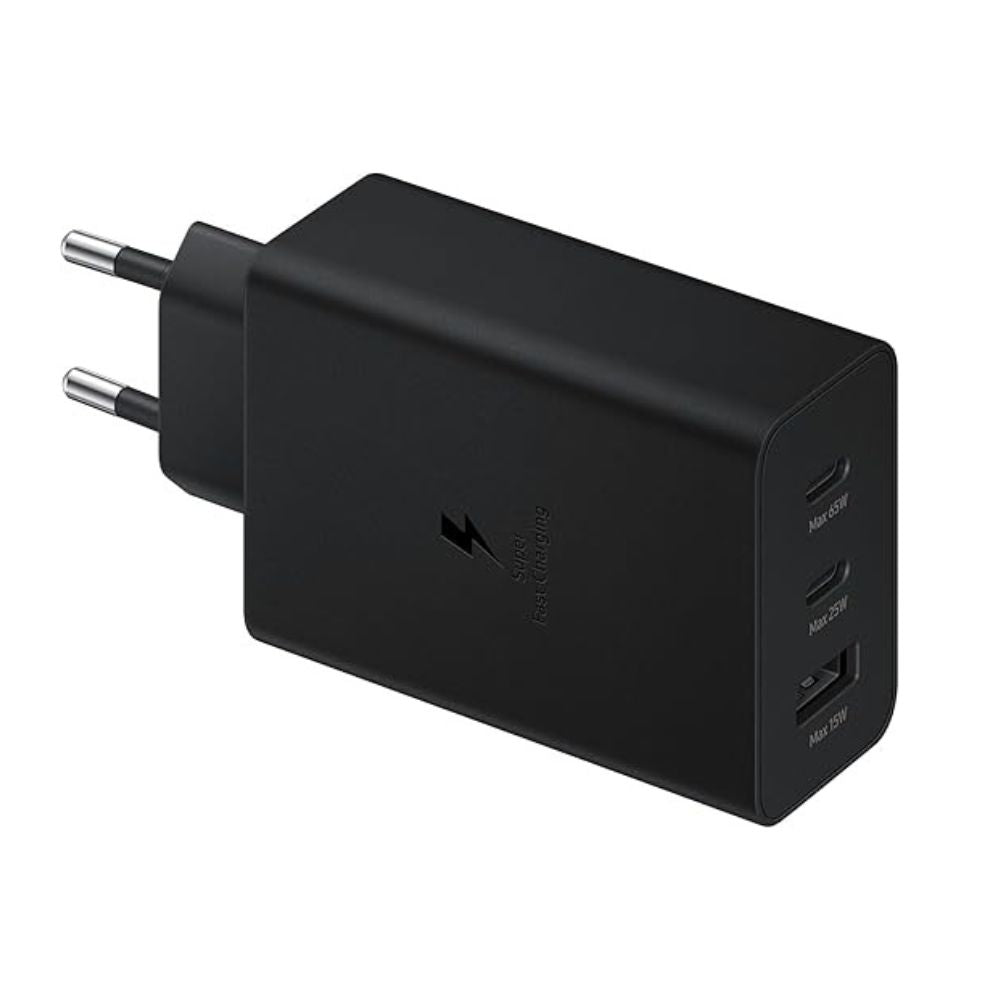 Samsung 65w Eu Pin Pd Power Adaptor Trio 2 Type-c & Usb-a Port