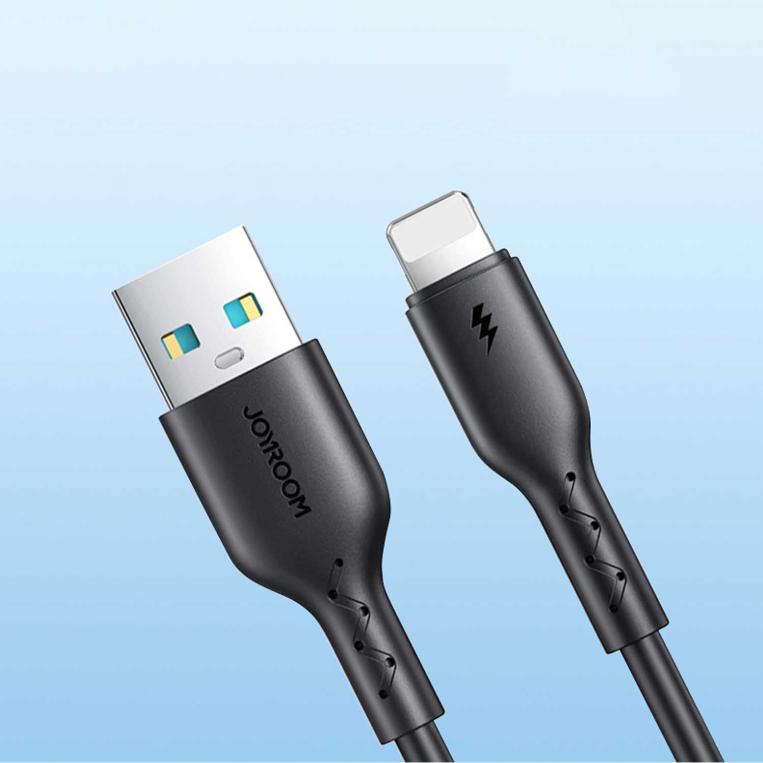 Joyroom Sa26-al3 Flash-charge Series 3a Fast Charging Data Cable (usb-a To Lightning) 1m-black