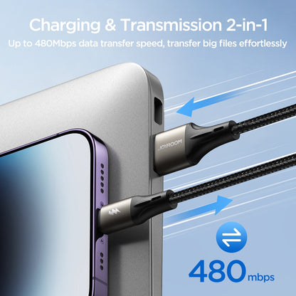 Joyroom S-a25 Light-speed Series 3a Fast Charging Data Cable (usb-a To Type-c) 1.2m-black