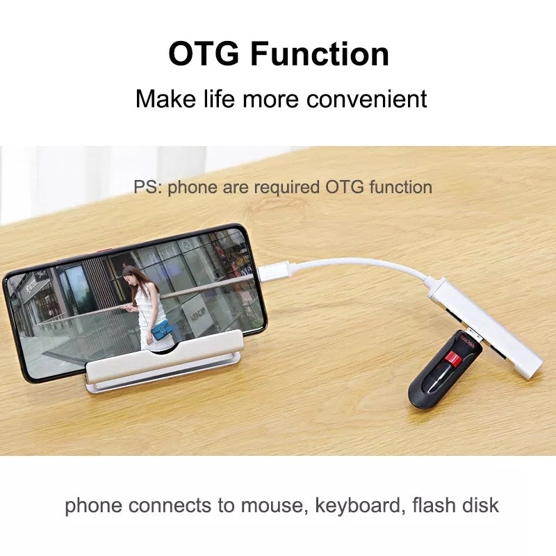 Speedx Sp-tc43 Type C 3.1 To Usb Hub 4 Port