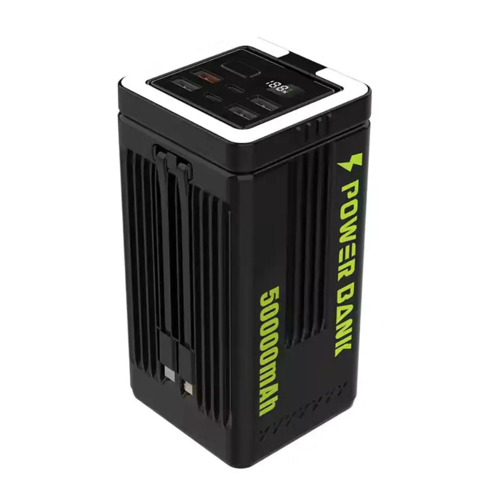 Faxite Y50 50000mah 22.5w Fast Charging Portable Power Bank With Led Light Black