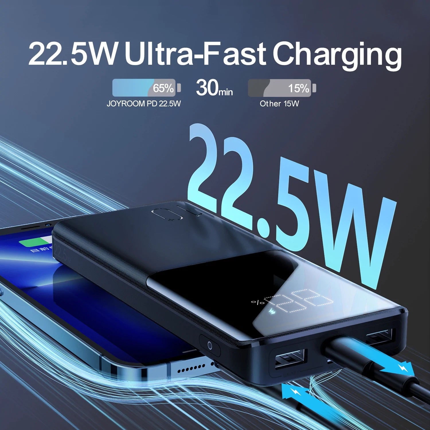 Joyroom Jr-qp191 22.5w Power Bank 10000mah