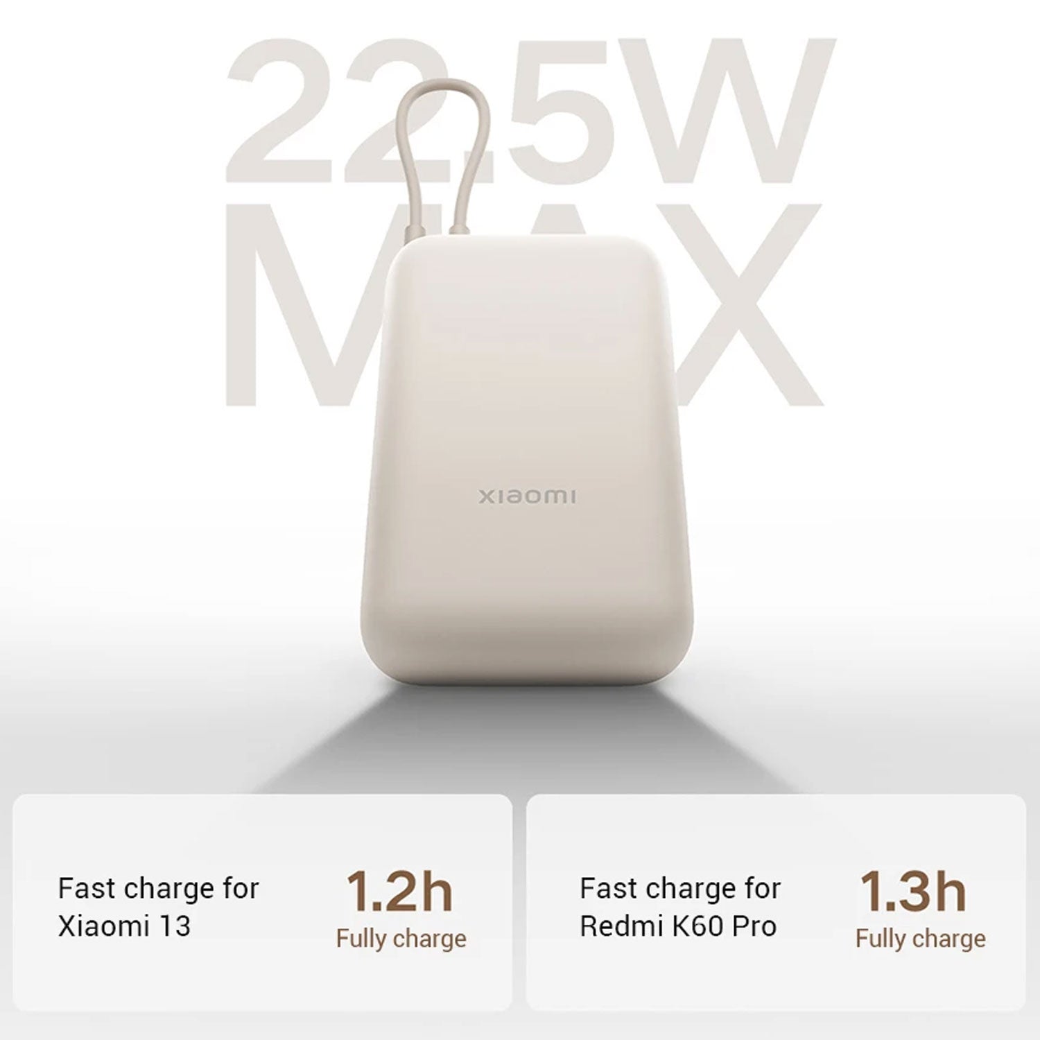 Mi Xiaomi Power Bank Pocket Edition 10000mah  22.5w Light Coffee Colour