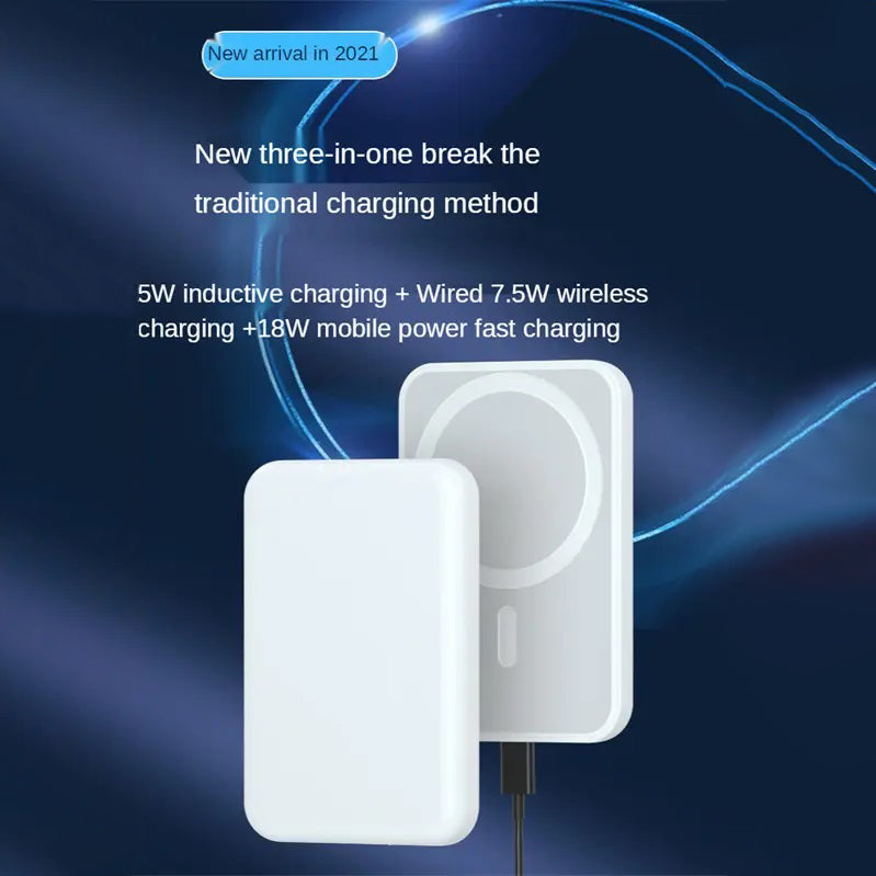 Apple Magsafe Wireless Power Bank For Iphone 5000mah 20w Fast Charging (without Packing)
