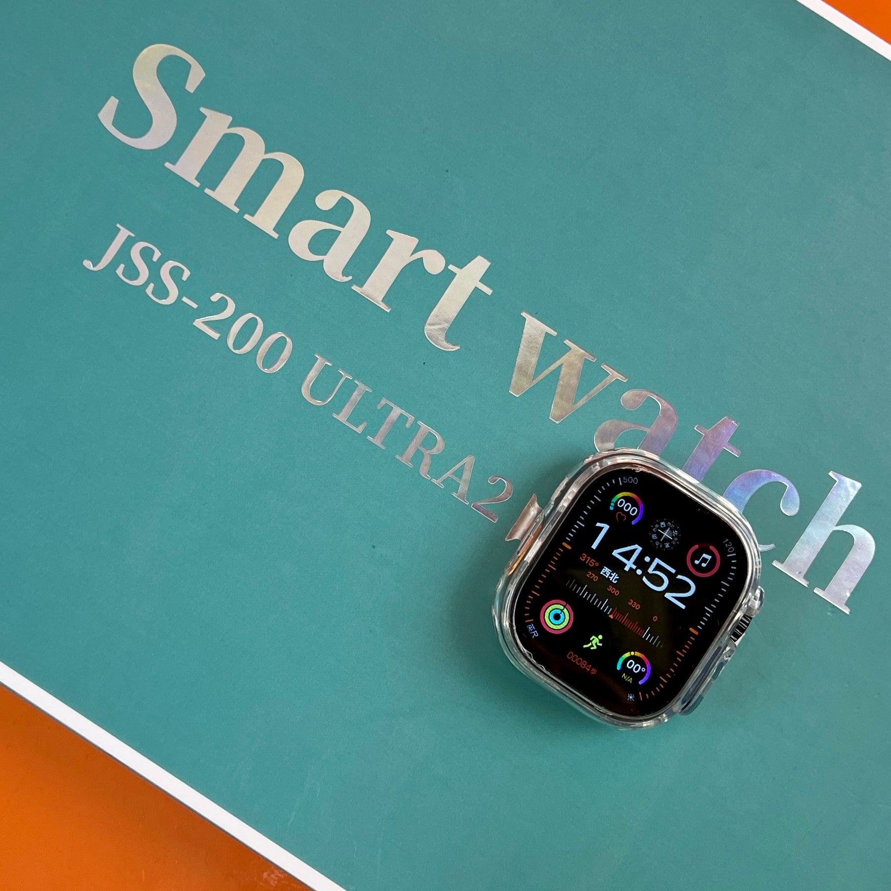 Jss-200 Ultra2 5 Straps + 1 Silicone Case2.0 Inch Bt Call Smart Watch With Magnetic Charger Hryfine App Gold