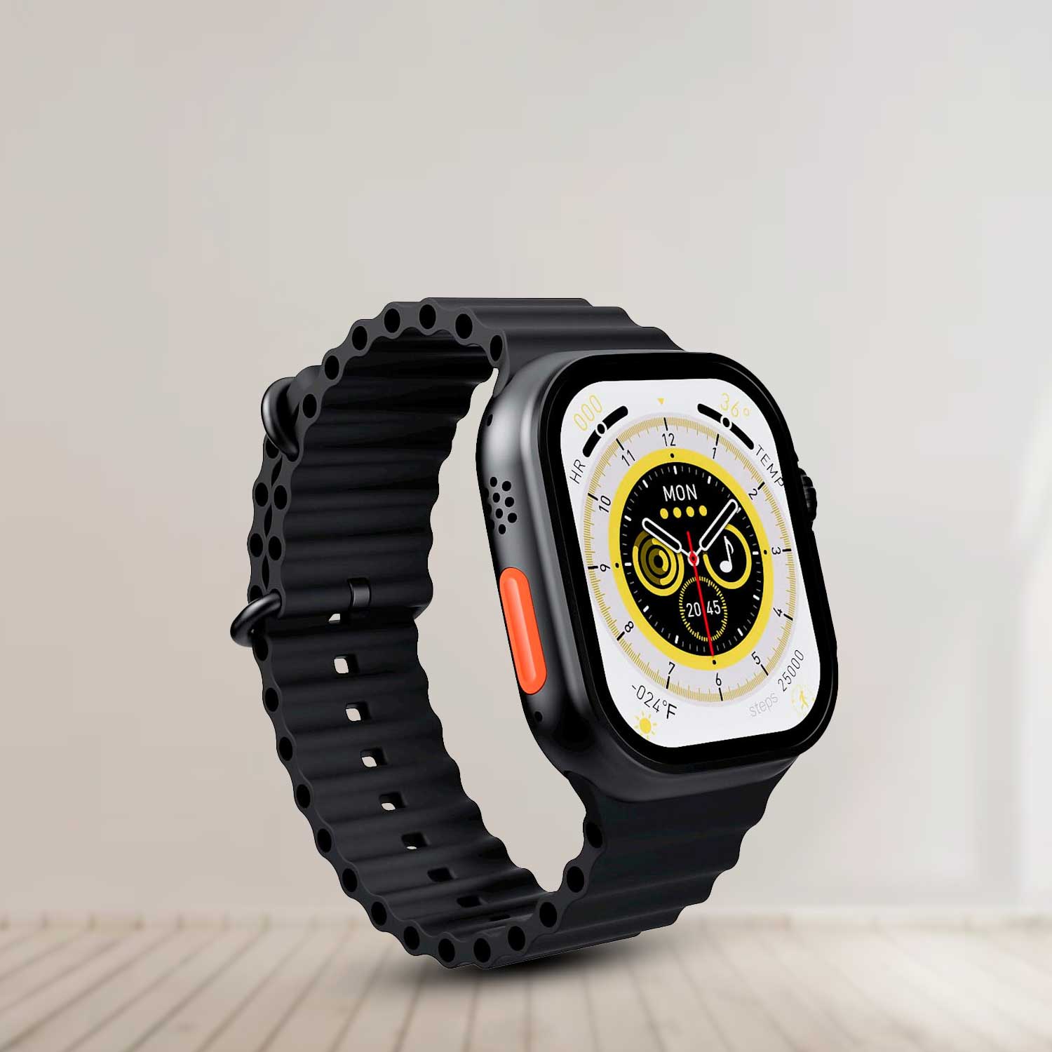 2.2 Inch X8 Ultra Max With Compass Smart Watch Series 8 Nfc Always-on Display & Wireless Charging With Wearfit Pro App Black
