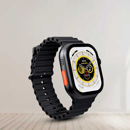2.2 Inch X8 Ultra Max With Compass Smart Watch Series 8 Nfc Always-on Display & Wireless Charging With Wearfit Pro App Black